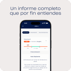 Resultados de la prueba de vitamina D