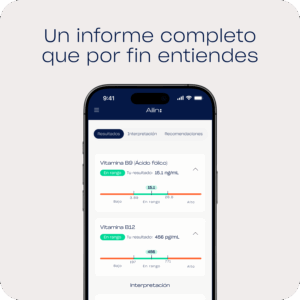 Resultados de la analítica de vitaminas B