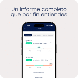 Resultados del test de celiaquía