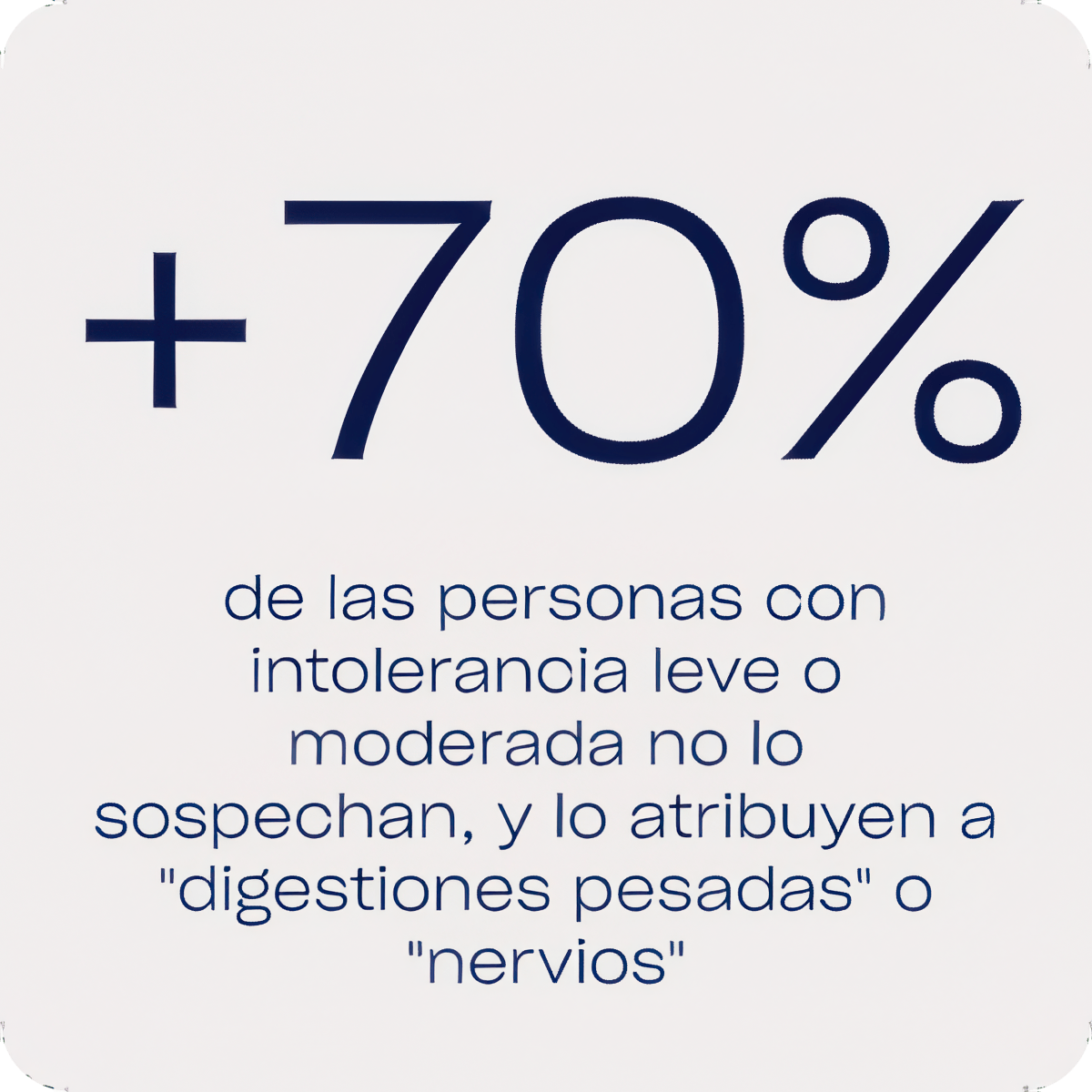 Estadística intolerancia alimentaria